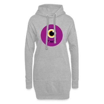 Monster / Alien Mama - Hoodie-Kleid - Grau meliert - Vorne