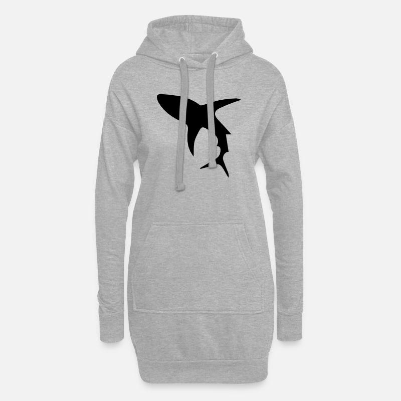 Shark - Hoodie-Kleid - Grau meliert