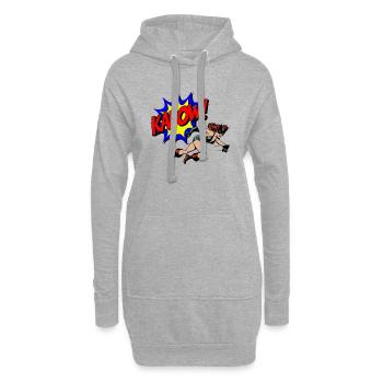 Kapow - Hoodie-Kleid - Grau meliert - Vorne