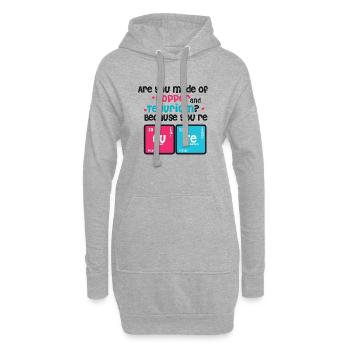 Youre Cute - Copper - Tellurium CUTE - Hoodie Dress - heather grey - Front