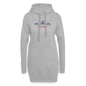 Made in Picardie - Sweat-shirt à capuche long Femme - gris chiné - Devant