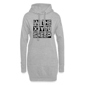 I'm the Black Sheep - Hoodie-Kleid - Grau meliert - Vorne