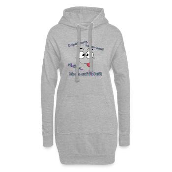 Scheiß Party - Hoodie-Kleid - Grau meliert - Vorne
