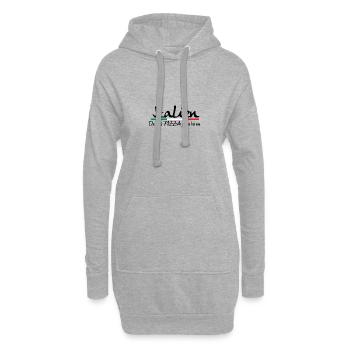 Italien - Hoodie-Kleid - Grau meliert - Vorne