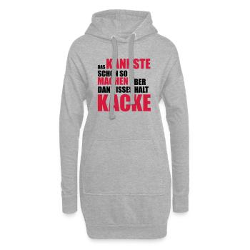 Das kannste schon so machen aber dann ist es halt - Hoodie-Kleid - Grau meliert - Vorne