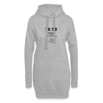 TDAH route à regarder hey un écureuil - Sweat-shirt à capuche long Femme - gris chiné - Devant