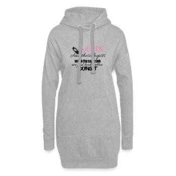 Women anesthesiologists look better doing it - Hoodie-Kleid - Grau meliert - Vorne