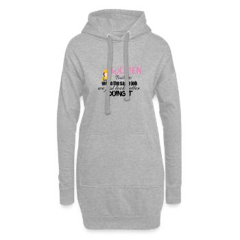 Women builders look better doing it - Hoodie-Kleid - Grau meliert - Vorne