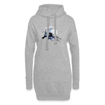 Milo in Love - Schultertasche aus Recycling Materi - Hoodie-Kleid - Grau meliert - Vorne