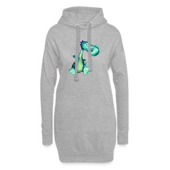 Dragon Ermel by Sabina Elisabeth - Hoodie-Kleid - Grau meliert - Vorne