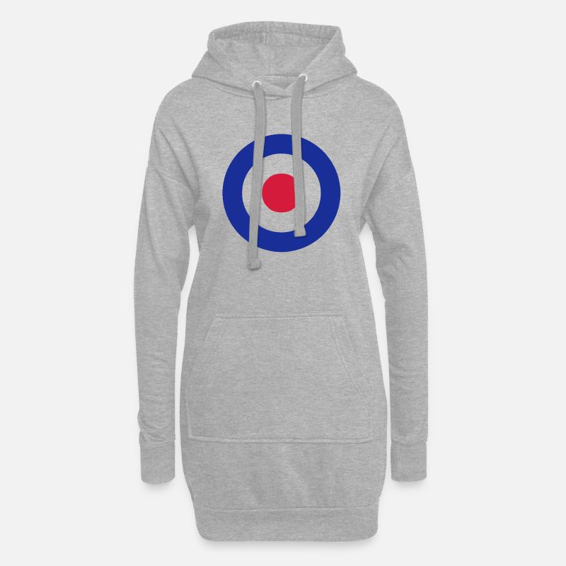 mod target - Hoodie-Kleid - Grau meliert
