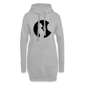 Shooting Star - Hoodie-Kleid - Grau meliert - Vorne
