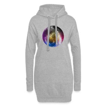 Couleur Boule Boule - Sweat-shirt à capuche long Femme - gris chiné - Devant