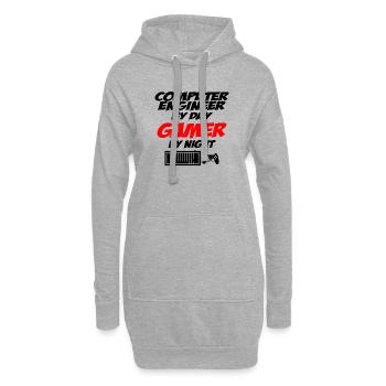Computer engineer - Hoodie Dress - heather grey - Front