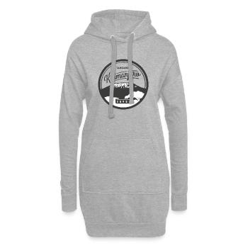Kilimandjaro - Sweat-shirt à capuche long Femme - gris chiné - Devant