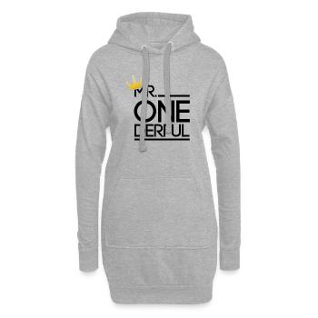 Mr. Wonderful - Sweat-shirt à capuche long Femme - gris chiné - Devant