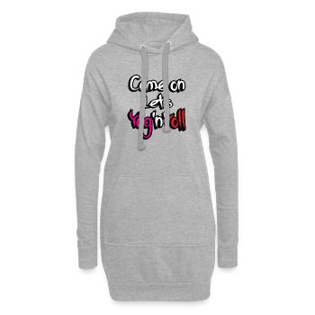 Yoga Hobby Meditation Geschenk Sport Körper Dehnen - Hoodie-Kleid - Grau meliert - Vorne