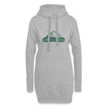 Snowboard hobby gift snowboarder pente de montagne - Sweat-shirt à capuche long Femme - gris chiné - Devant