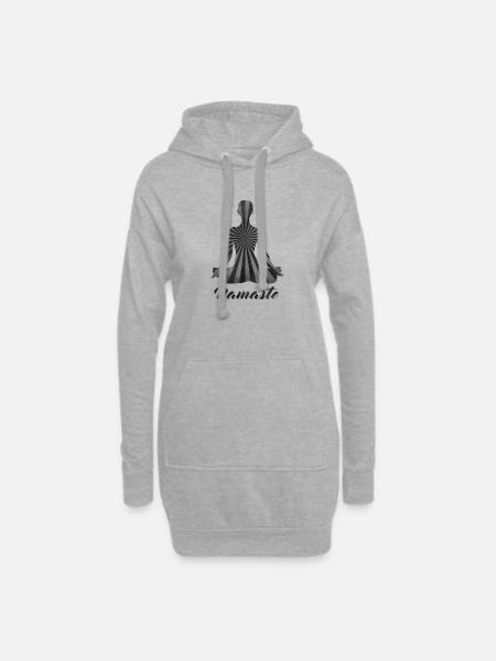 Namaste - Hoodie-Kleid - Grau meliert