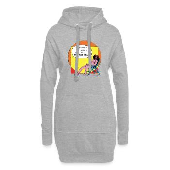 Vitruvian_Man_Leonardo_Da Vinci goes Pop Art - Hoodie-Kleid - Grau meliert - Vorne
