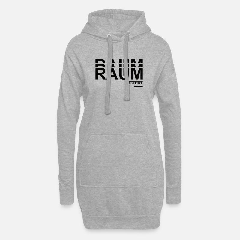 Raumausstatter - Hoodie-Kleid - Grau meliert
