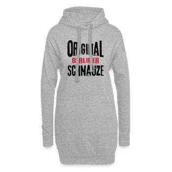 Berliner Schnauze Berlin Berlinerin Lustig Sprüche - Hoodie-Kleid - Grau meliert - Vorne