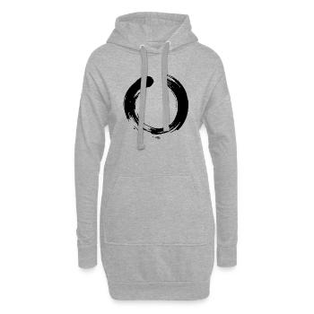 Kreis - Hoodie-Kleid - Grau meliert - Vorne