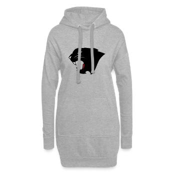 Panther - Hoodie-Kleid - Grau meliert - Vorne