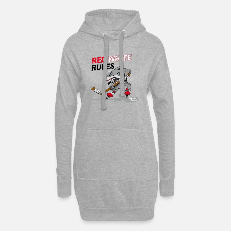 Hai Kölsche Jungs - Hoodie-Kleid - Grau meliert