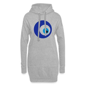 mavi boncuk - Hoodie-Kleid - Grau meliert - Vorne