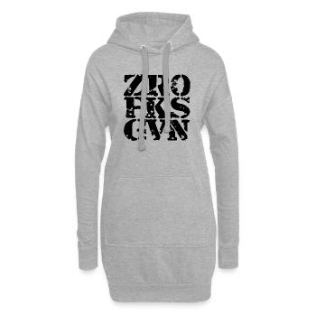 Funny - Hoodie Dress - heather grey - Front