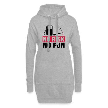 no_risk_no_fun__f2 - Hoodie-Kleid - Grau meliert - Vorne