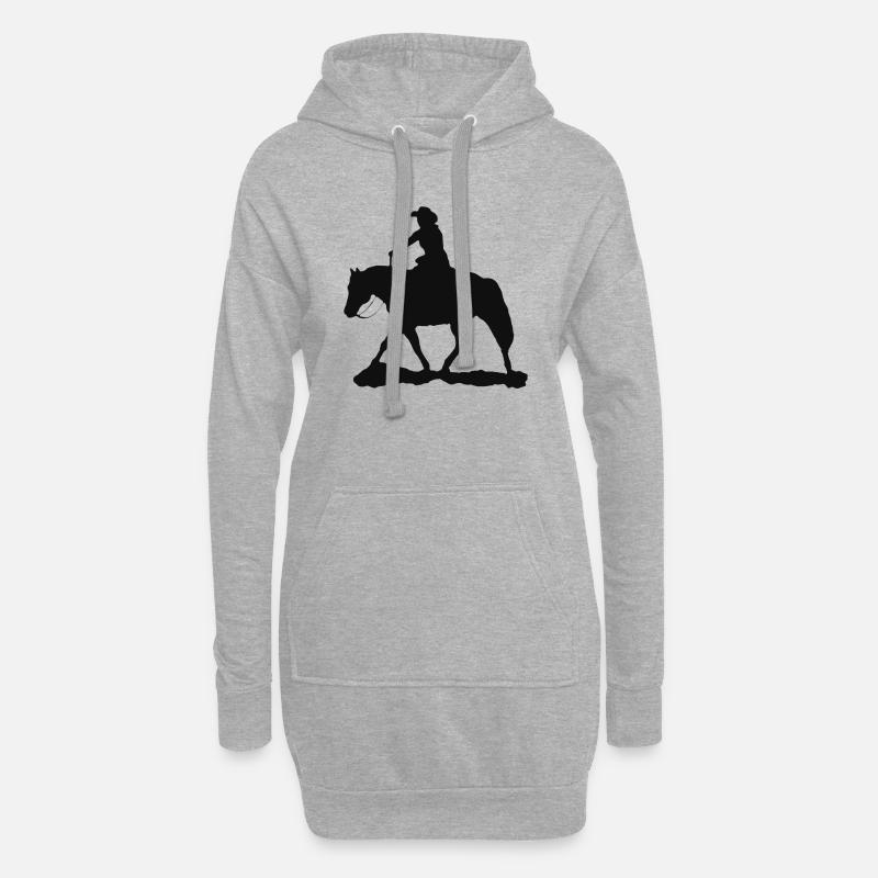 Ranch Riding - Hoodie-Kleid - Grau meliert