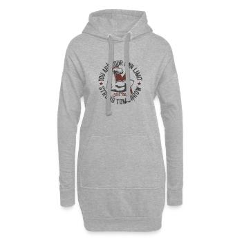 gym - Hoodie-Kleid - Grau meliert - Vorne