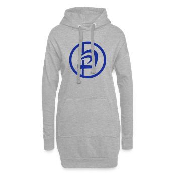 kravmagax_circle_vec_1 de - Hoodie-Kleid - Grau meliert - Vorne
