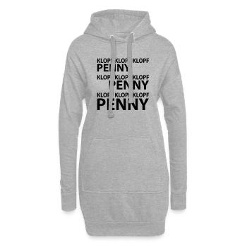 klopf klopf klopf penny - Sweat-shirt à capuche long Femme - gris chiné - Devant