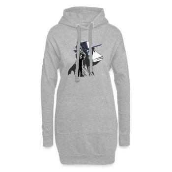 graffiti is art by dk - Hoodie Dress - heather grey - Front