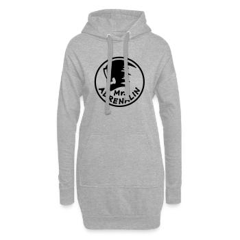 mr_adrenalin_l - Sweat-shirt à capuche long Femme - gris chiné - Devant