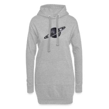 Saturn - Hoodie-Kleid - Grau meliert - Vorne