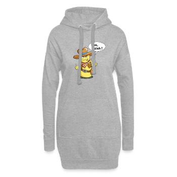 Los zieh - Hoodie-Kleid - Grau meliert - Vorne