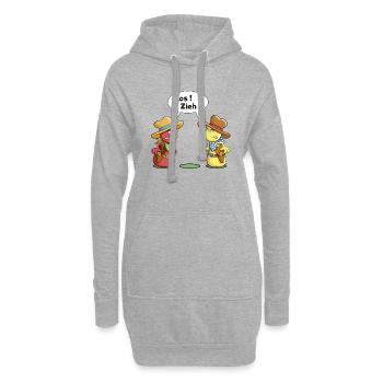Pöppel Duell - Hoodie-Kleid - Grau meliert - Vorne