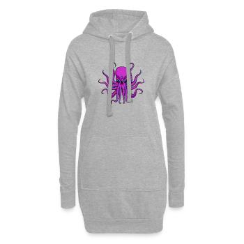 Tout Octopus voir - Sweat-shirt à capuche long Femme - gris chiné - Devant