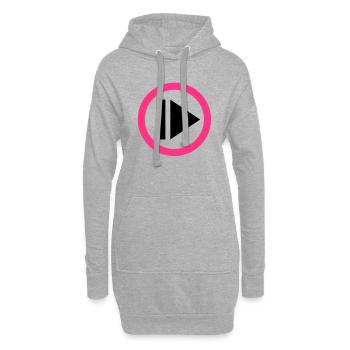 Play Musik - Hoodie-Kleid - Grau meliert - Vorne