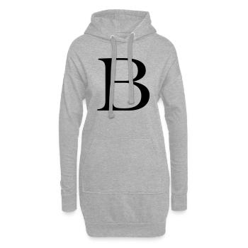 B - Hoodie-Kleid - Grau meliert - Vorne