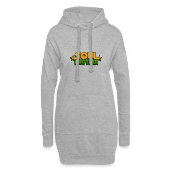 soul brother - Sweat-shirt à capuche long Femme - gris chiné - Devant