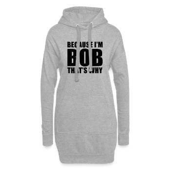because im bob - Hoodie-Kleid - Grau meliert - Vorne