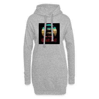 Retro Sunset Glück Auf! Vintage Bergbau Logo Zeche - Hoodie-Kleid - Grau meliert - Vorne