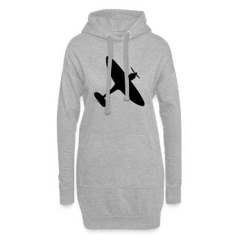 Spitfire - Hoodie Dress - heather grey - Front