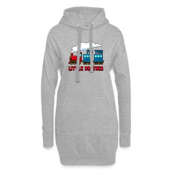 I'm the little brother - Hoodie-Kleid - Grau meliert - Vorne