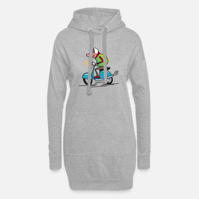 gambo Roller - Hoodie-Kleid - Grau meliert